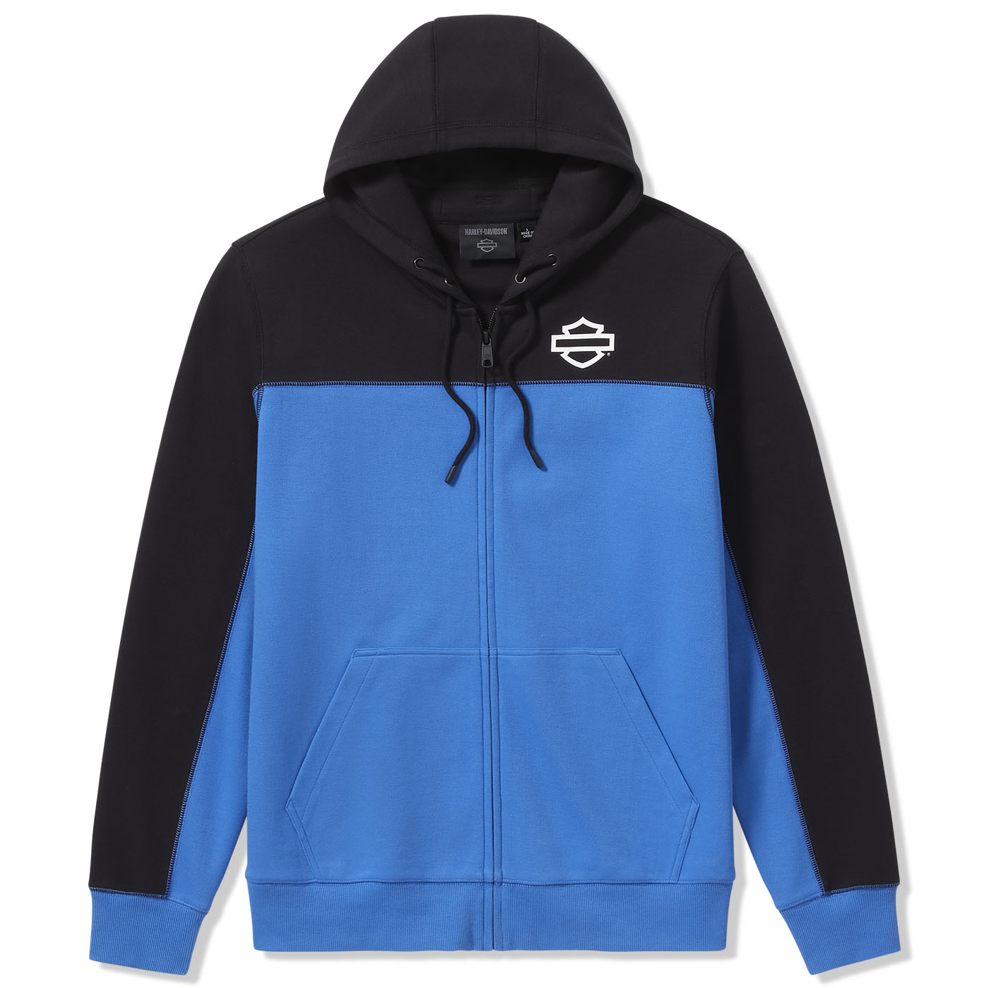 Harley-Davidson Men's TECH Gaiter Zip-Up Long Sleeve Hoodie