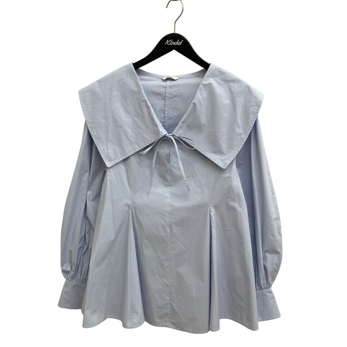 CLANE(クラネ) BIG COLLAR DRAWSTRING BLOUSE長袖ブラウス18122-4012