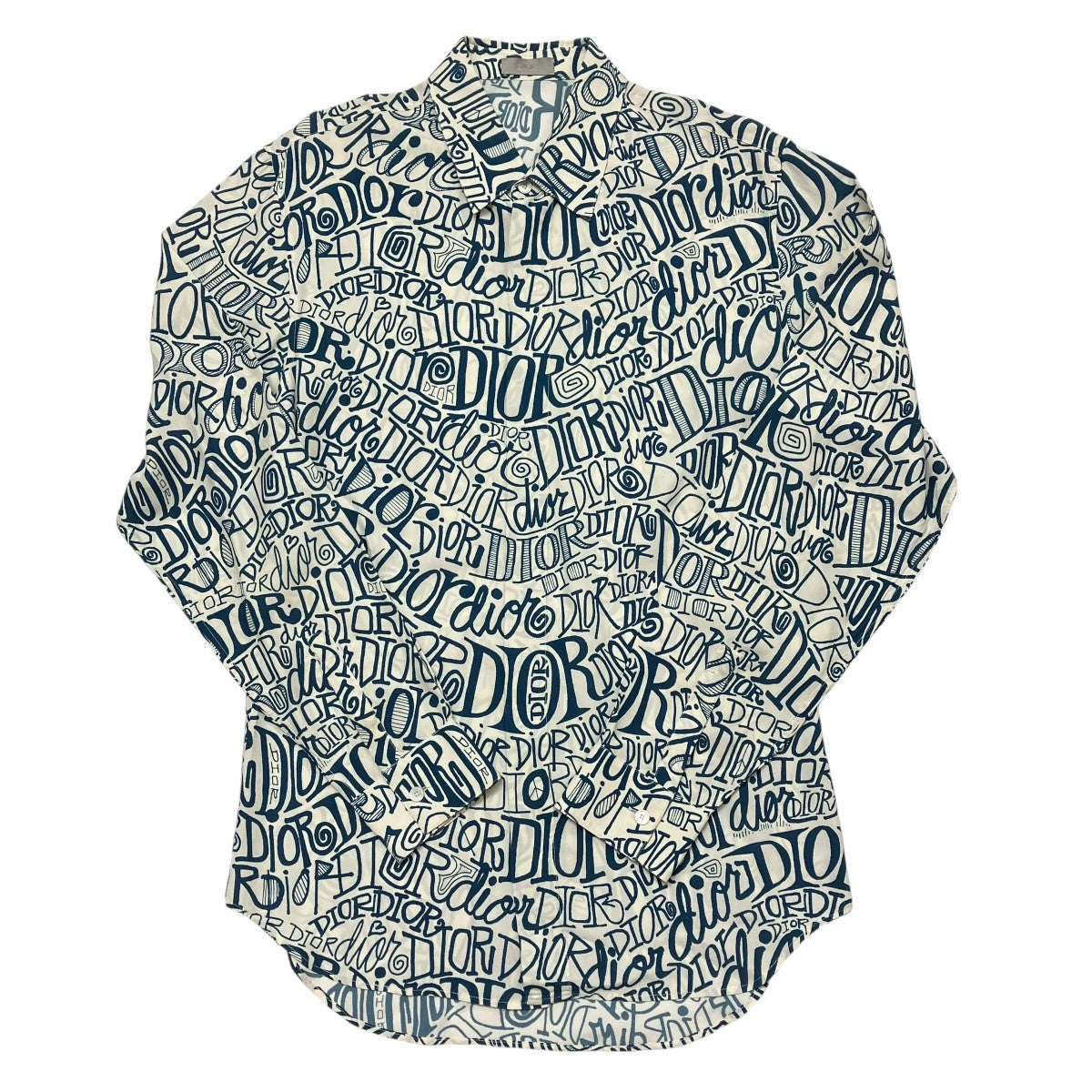 DIOR×Shawn Stussy 総柄シャツ013C502A4935 013C502A4935 ホワイト