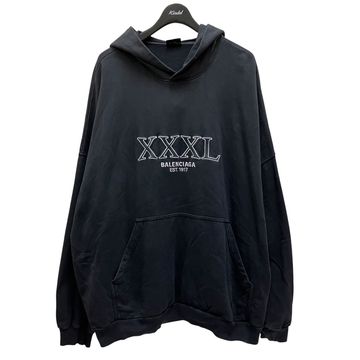 BALENCIAGA(バレンシアガ) XXXL HOODIEプルオーバーパーカー ブラック