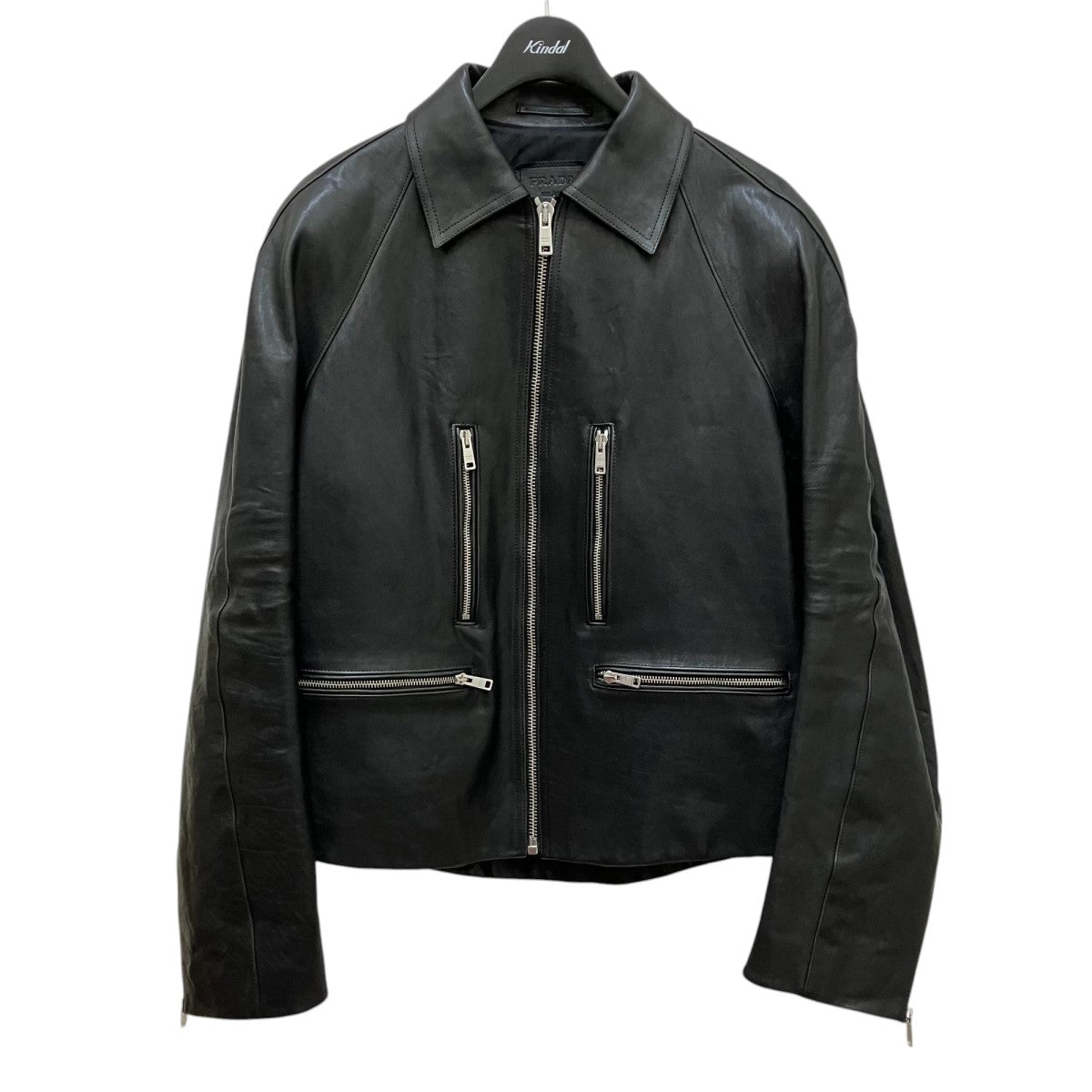 PRADA(プラダ) レザージャケットUPW454 UPW454 ブラック サイズ 50