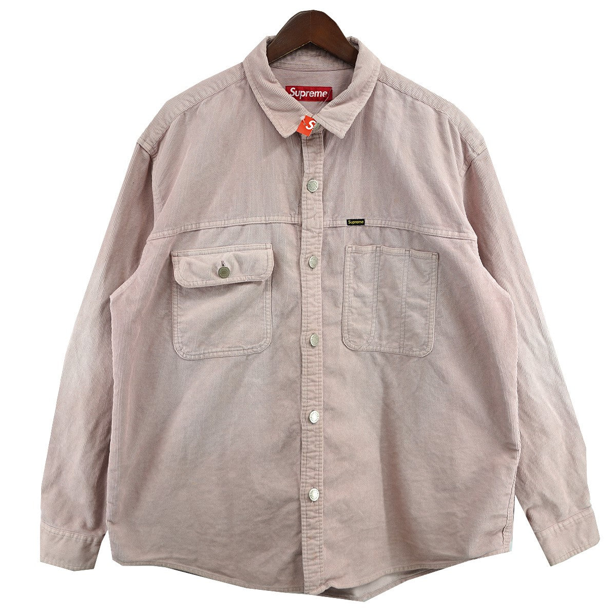 Supreme(シュプリーム) 25SS Washed Corduroy Shirtロゴ ウォッシュド