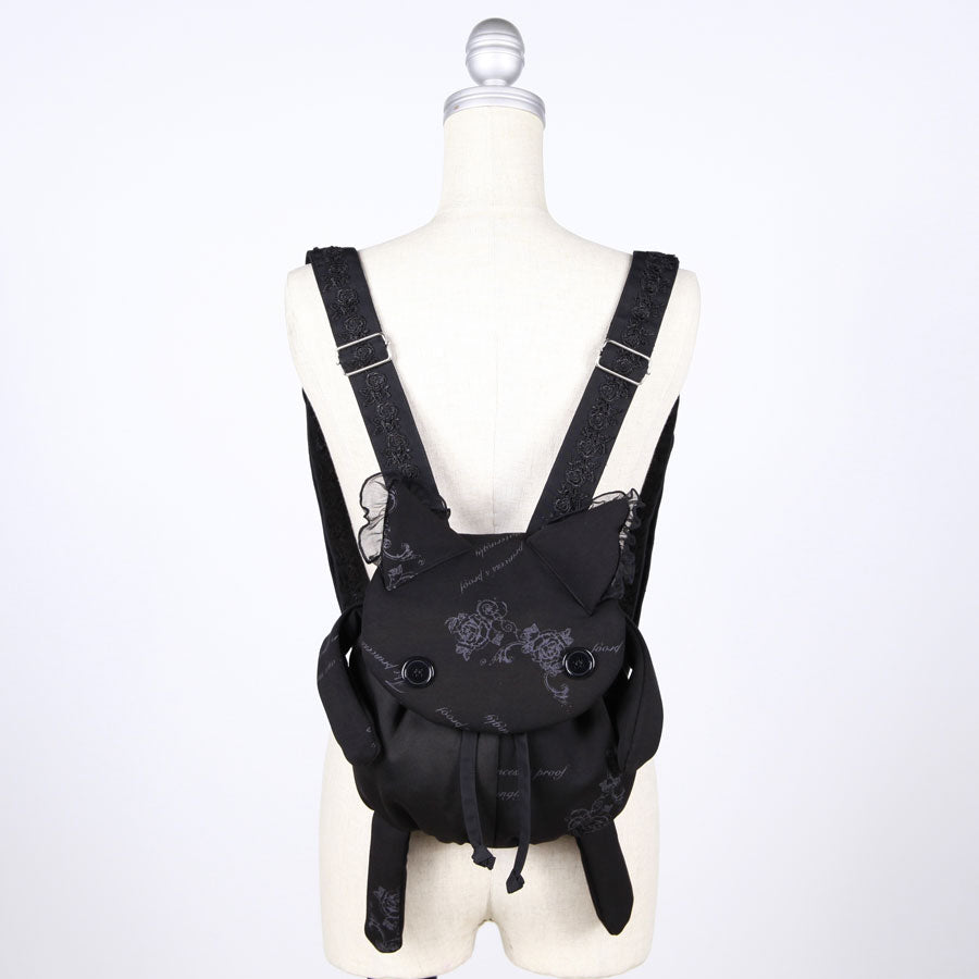 Lovely CAT Frill Backpack / BK – h.NAOTO WEBSHOP