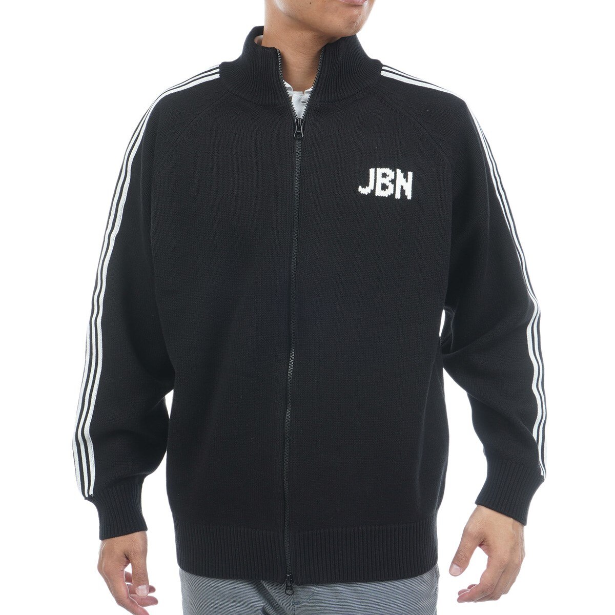 カジュアルモック ジップアップセーター(中間着(セーター、トレーナー