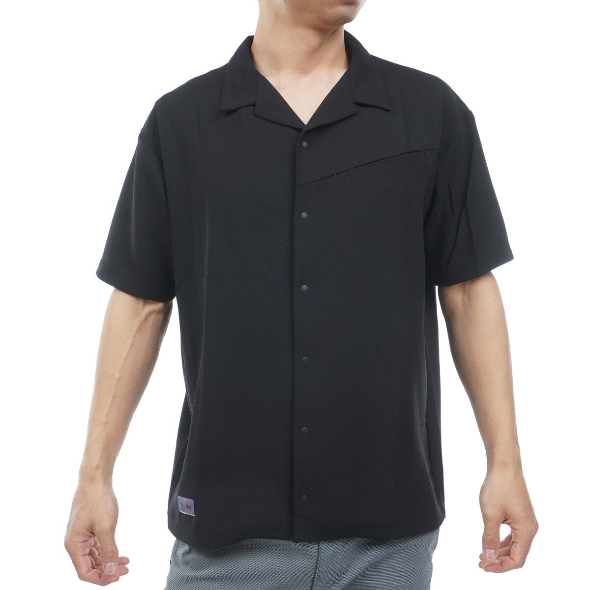 FOG ストレッチ オープンカラー半袖シャツ(半袖シャツ・ポロシャツ