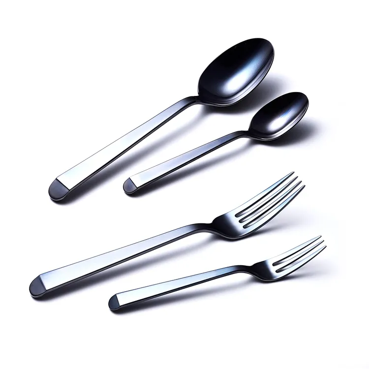 As it is］Kuro スプーン／フォークセット 4本セット