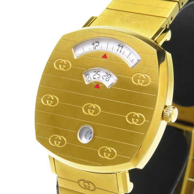 GUCCI/グッチ】 YA157403/157.4 グリップウォッチ 腕時計 GP クオーツ