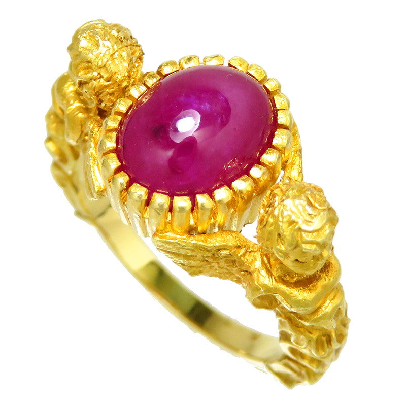 8号 天使 ルビー リング・指輪 K18ゴールド 18金/金性確認済み 7.9g