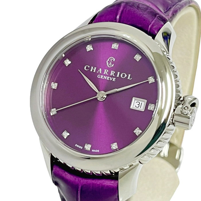 CHARRIOL/シャリオール】 CO36Q コロンブス 腕時計 ステンレススチール