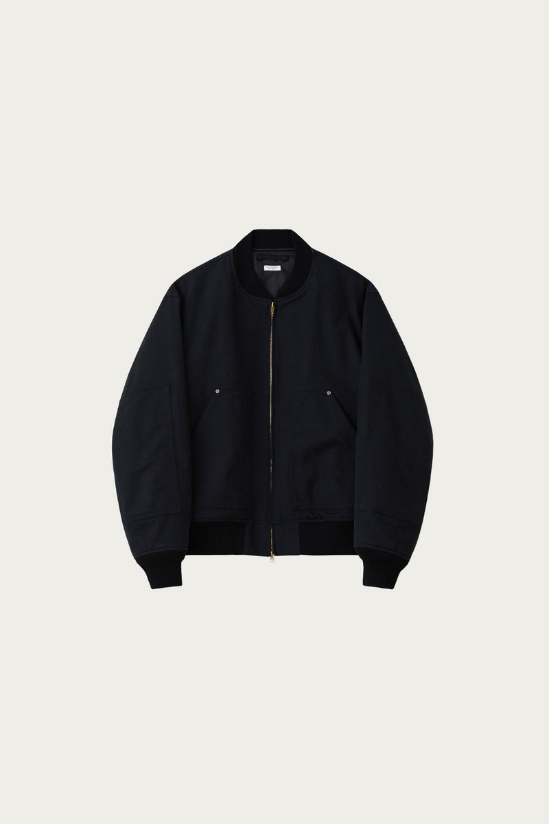 Phigvel Duck Cloth Workaday Blouson | Ink Black | Canoe Club