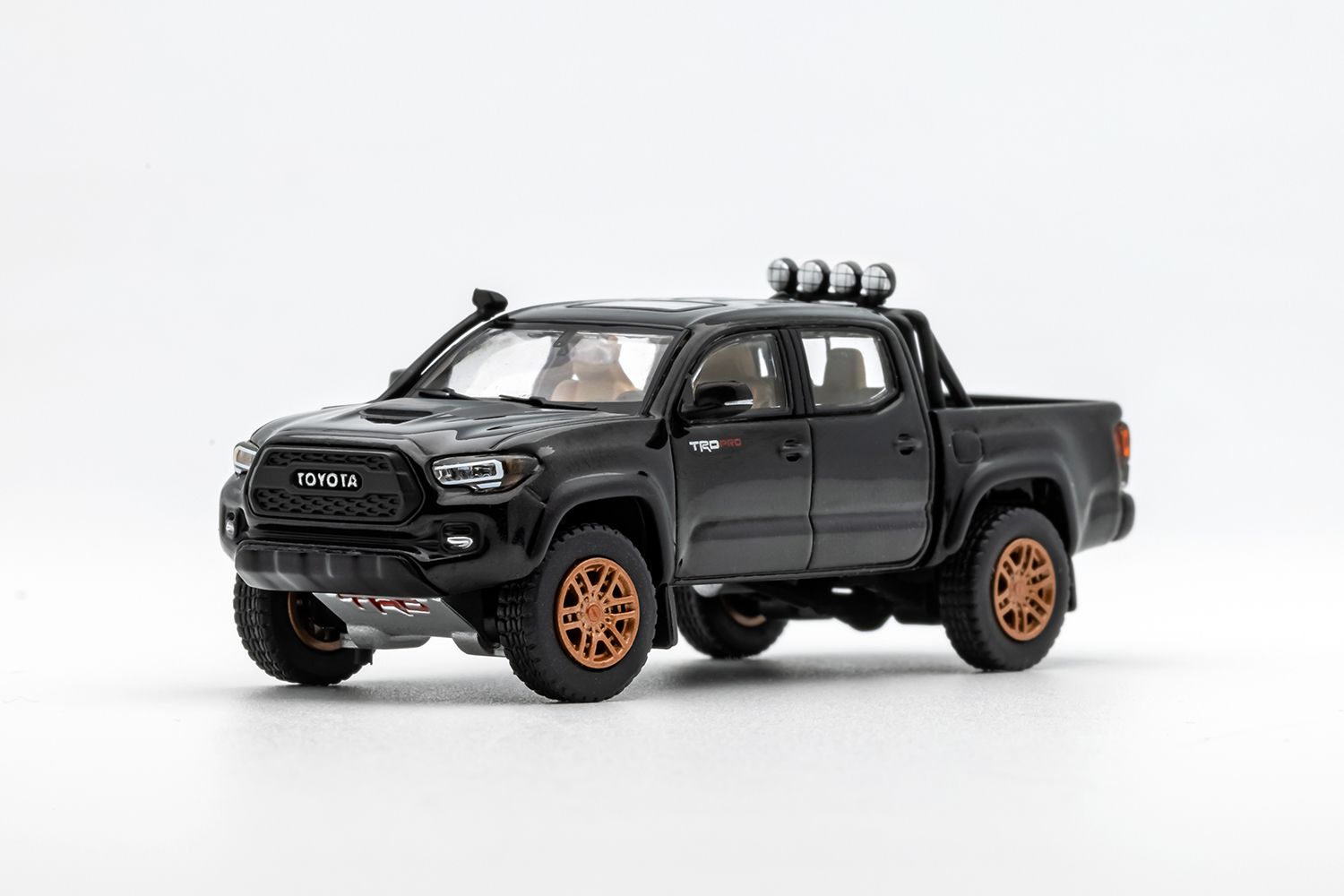 GCD US Exclusive 1/64 Toyota Tacoma TRD PRO Black with Roll Bar+