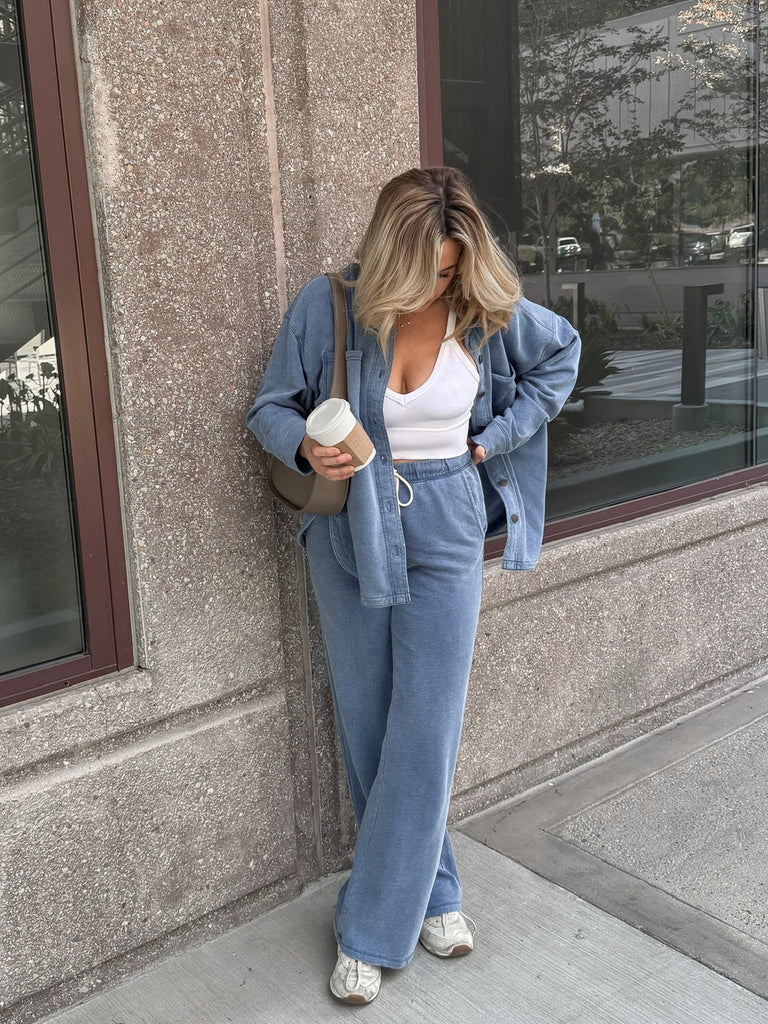 Hunter Knit Denim Pant in Vintage Indigo by Z SUPPLY | Rebel Violet