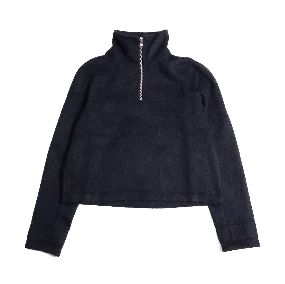 ROLD SKOV 「WOOLEN HALF-ZIP TOP BLACK」 – SISTER