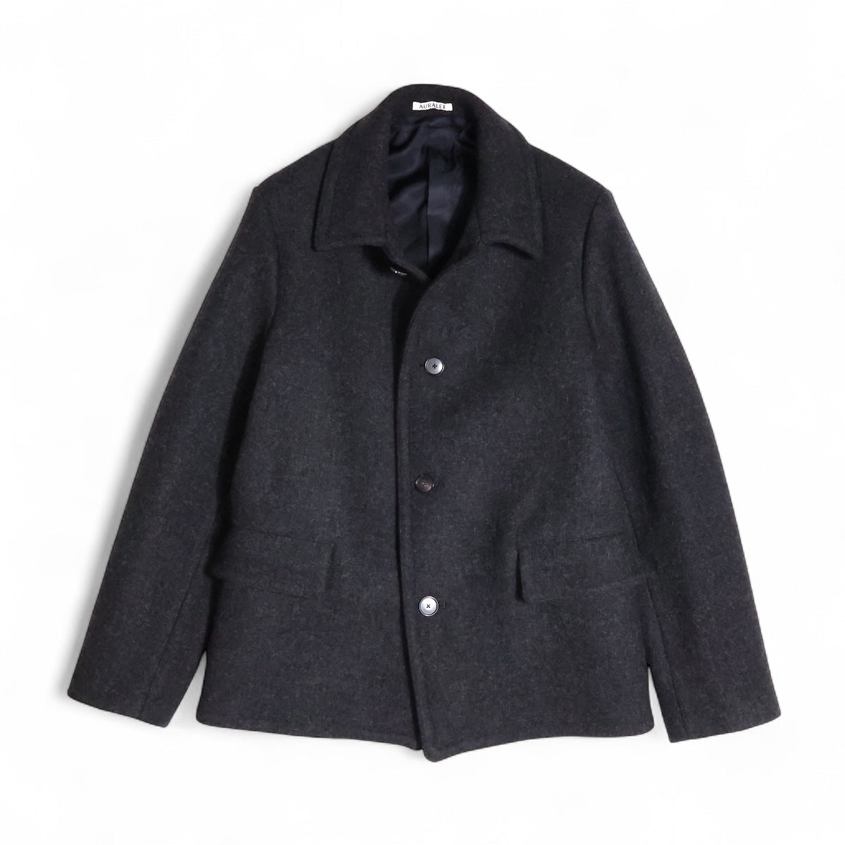 AURALEE「SHETLAND WOOL DOUBLE CLOTH BLOUSON / DARK CHARCOAL」 – SISTER