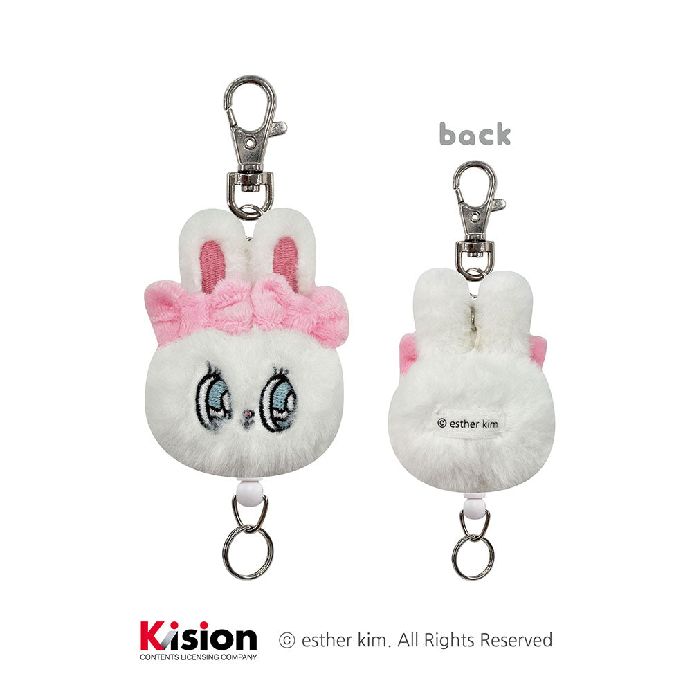 エスターバニー マスコットリールキーホルダー（クリームバニー