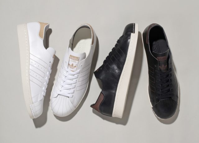 アディダスオリジナルス「スーパースター 80s」が贅沢な一枚革で登場