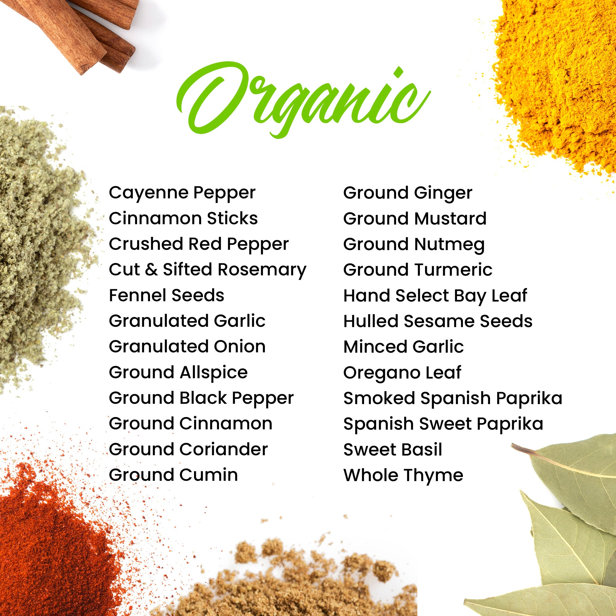 Ultimate Organic Spice Set - 24 Jars – The Spice Lab