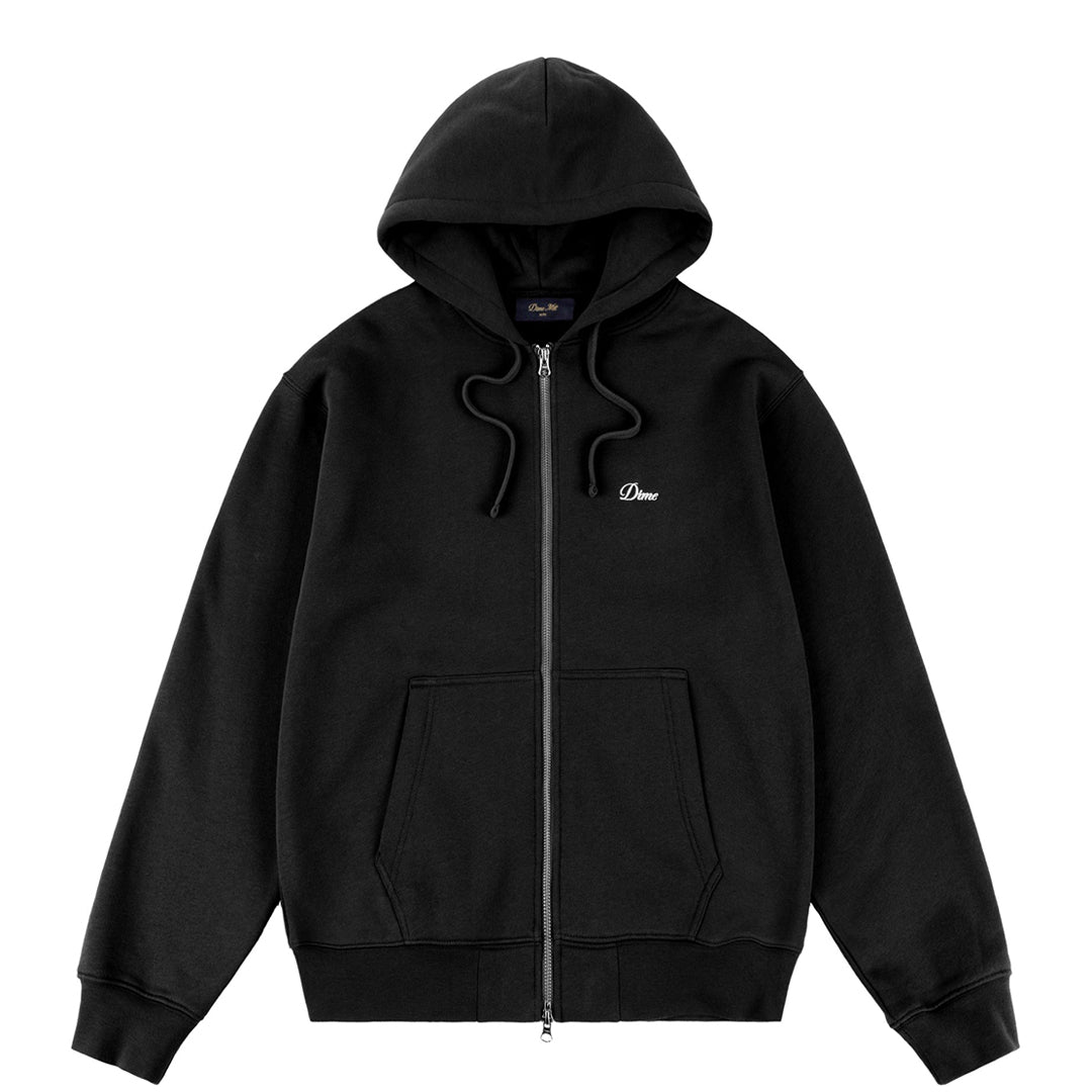 DIME MTL（ダイム モントリオール） | CURSIVE ZIP HOODIE / BLACK