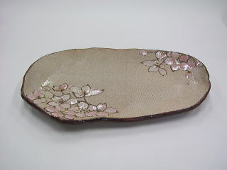 益子『堀越美紀』台皿 益子焼 堀越美紀｜伝統工芸品の通販 手仕事専科