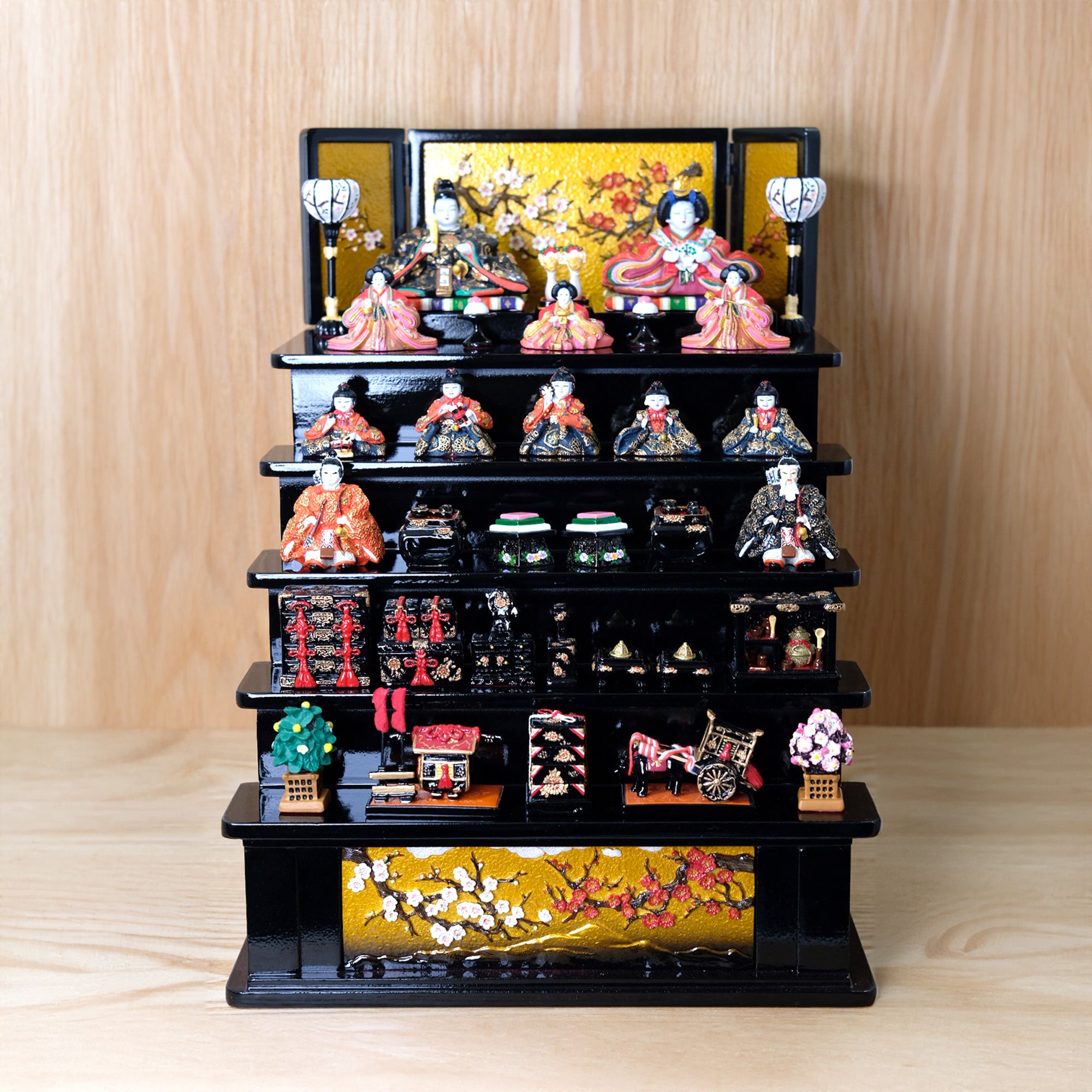 弥生雛木製五段飾り – LiFE