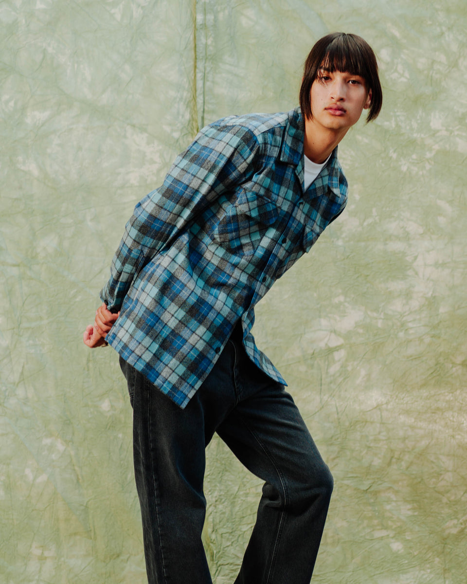 Pendleton CLASSIC BOARD SHIRT - BLUE ORIGINAL SURF PLAID - The