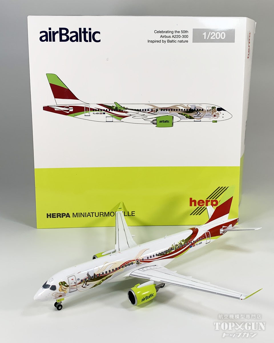 Herpa Wings A220-300 エアバルチック 50th A220 YL-ABX 1/200 [573535]