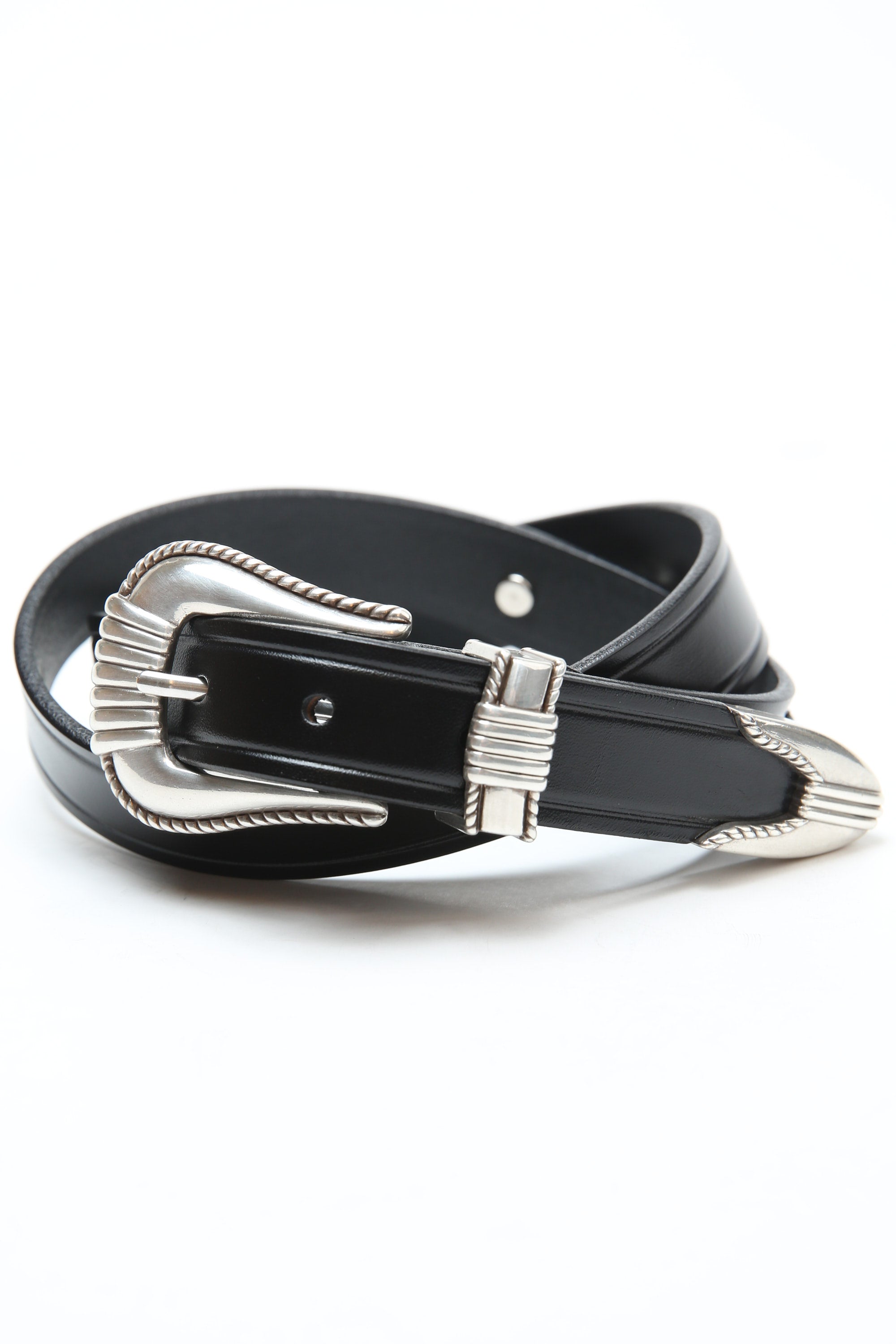 Tory Leather Silver Snaffle Bit Belt / Black (2193) – Totem Brand Co.