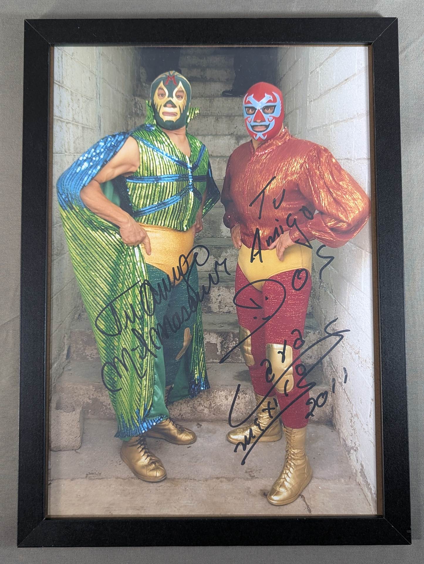 ミル・マスカラス＆ドス・カラス 直筆Wサイン入り ポートレート – 闘道館