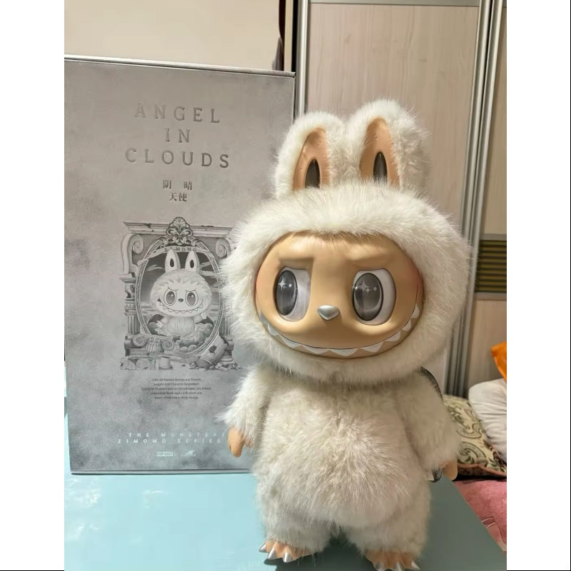 Labubu The Monsters Zimomo Angel in Clouds Vinyl Plush Doll 2024