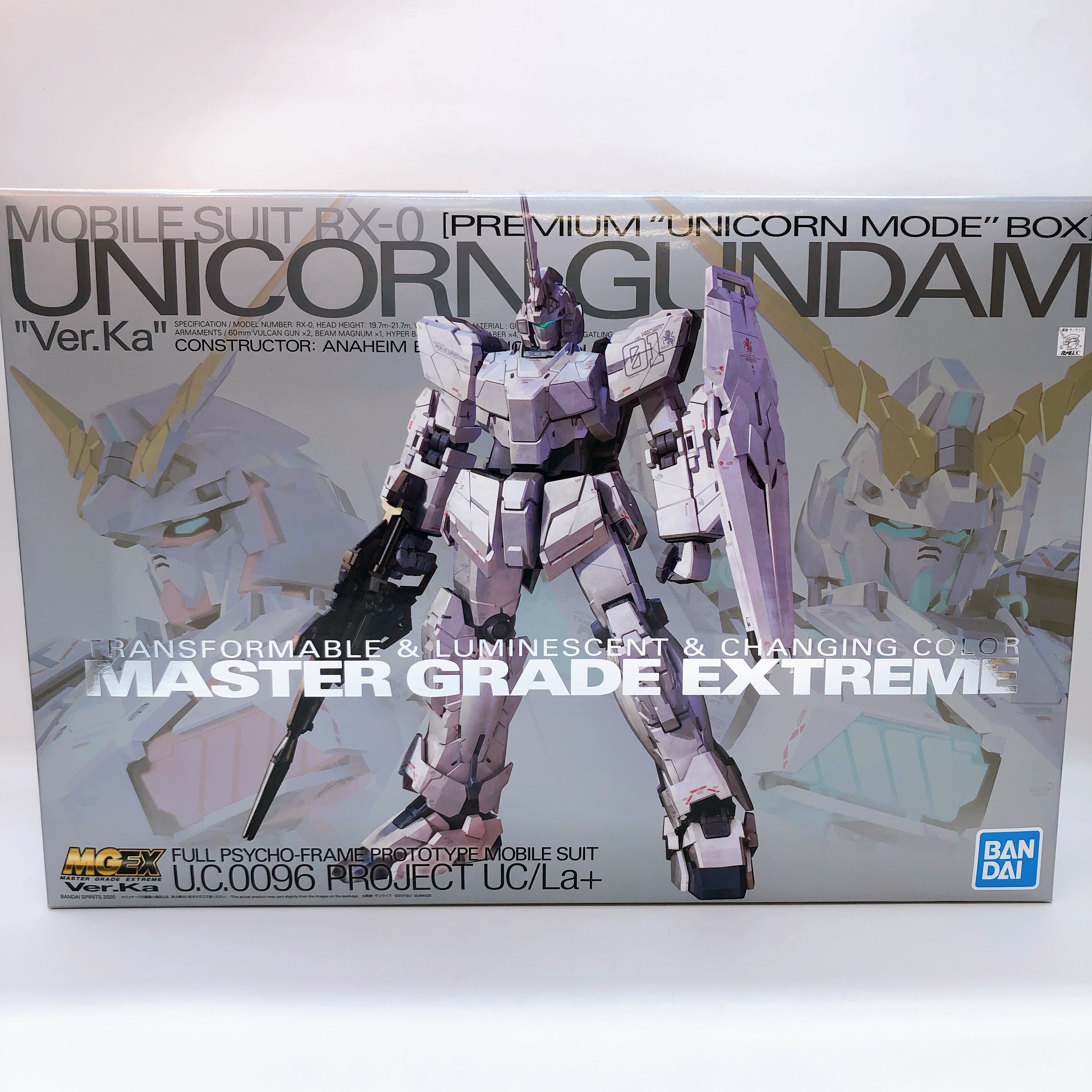 MGEX 1/100 Unicorn Gundam Ver.Ka Premium Unicorn Mode Box Kit Bandai J