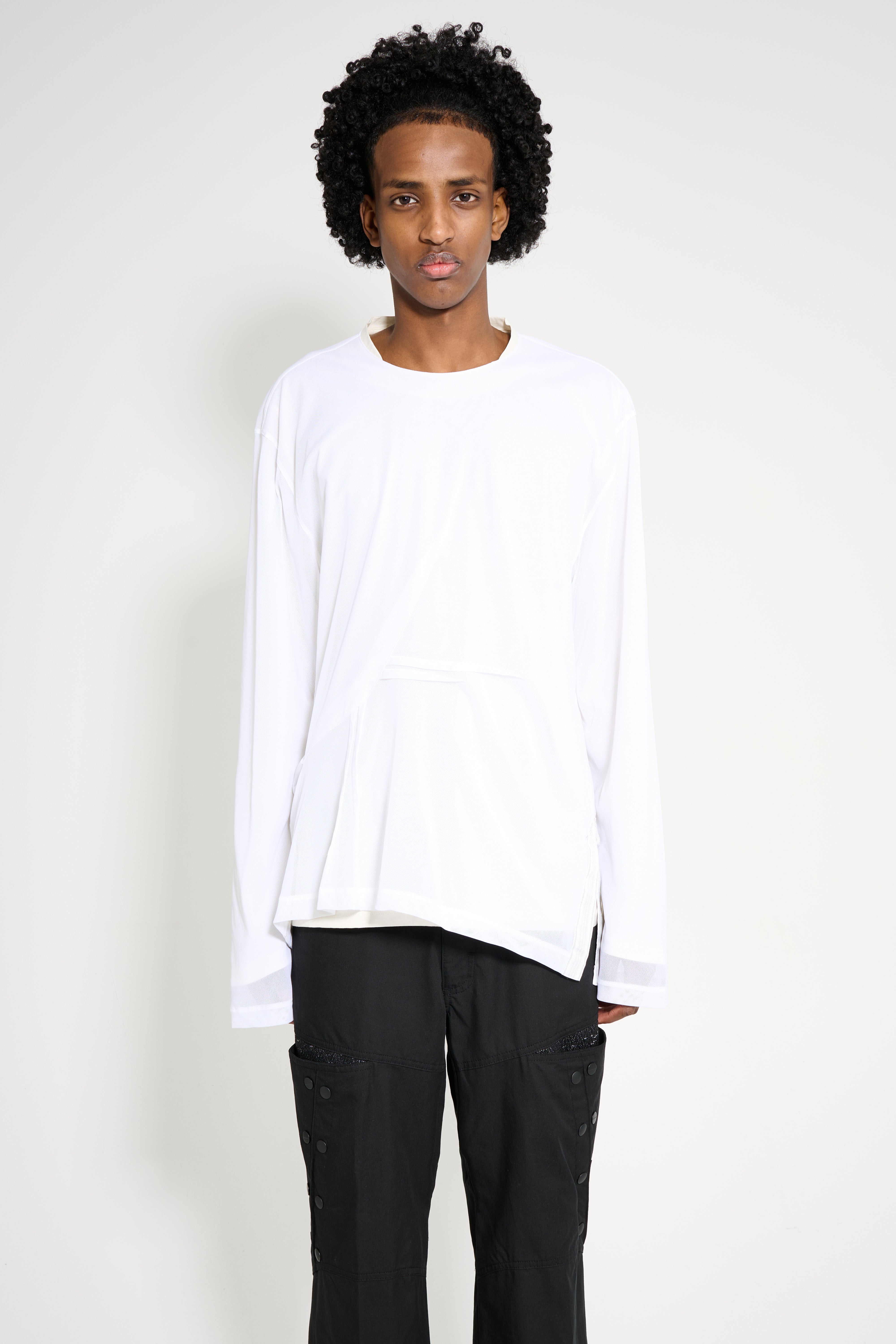 Kiko Kostadinov Inex Mesh Top Off White / White – Très Bien