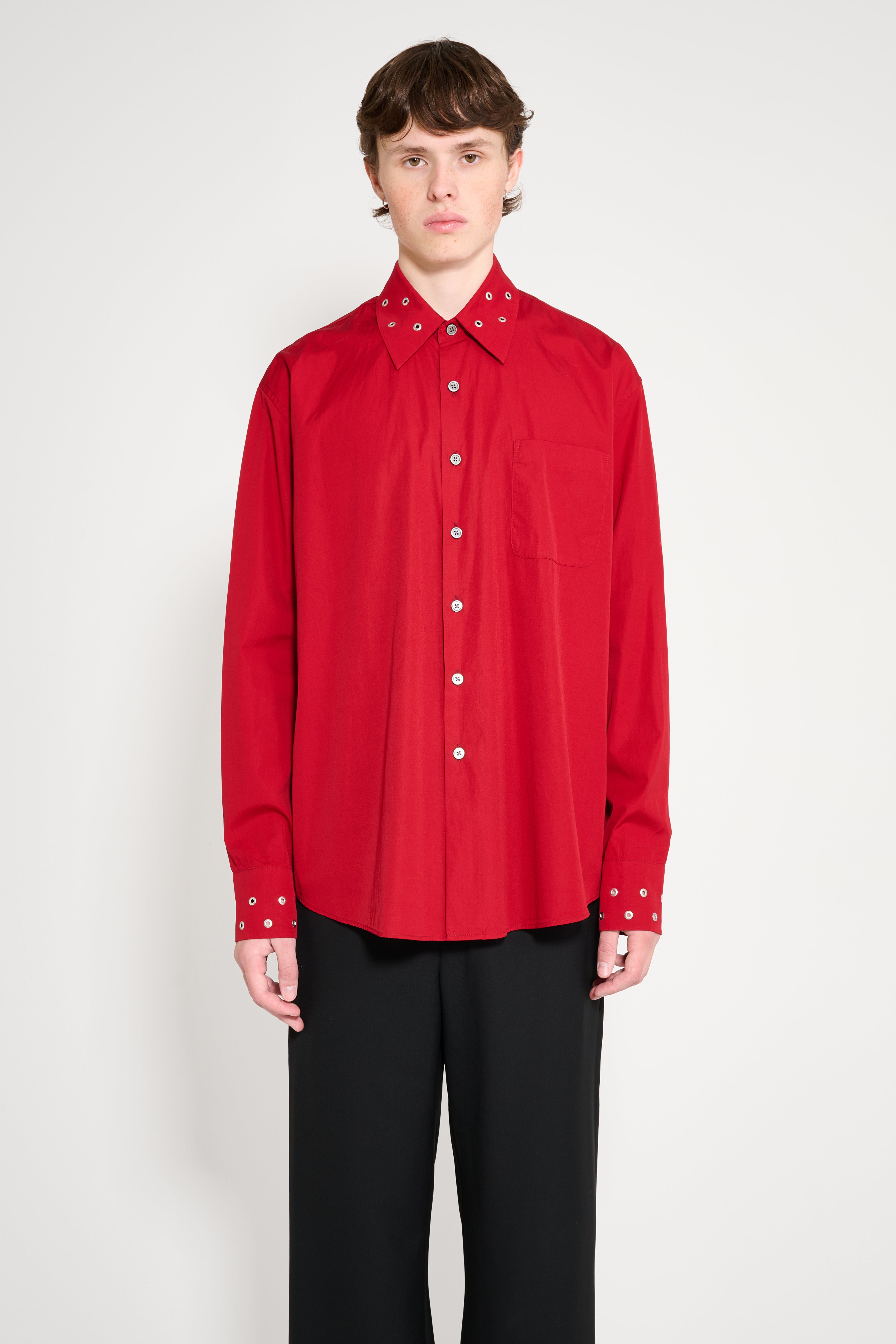 Our Legacy Above Shirt Lipstick Red Super Poplin – Très Bien