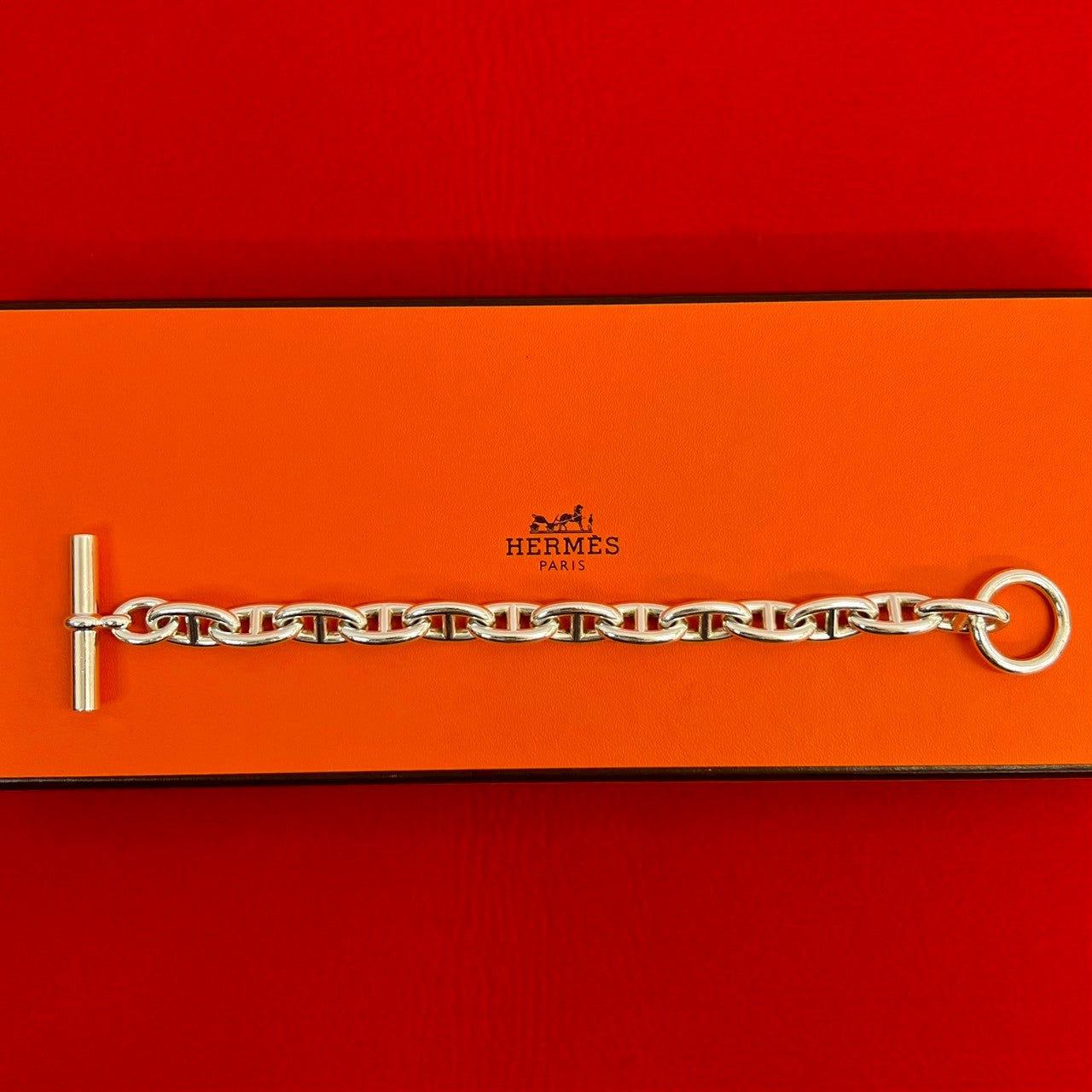 HERMES エルメス シェーヌダンクル GM 13コマ ブレスレット – Trip