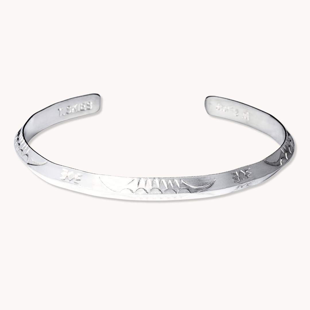 Silver Triangle Stacker Bracelet, Shop Handcrafted Bracelets by