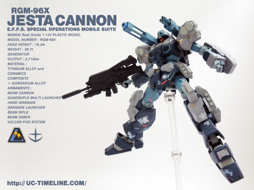 HGUC RGM-96X ジェスタキャノントライスターな完成報告。 – UC