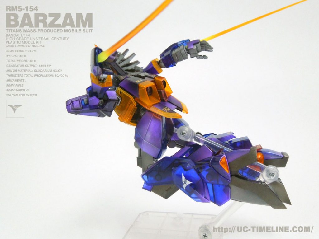 HGUC バーザム（クリアカラー）完成報告。 – UC-TIMELINE. ガンプラ