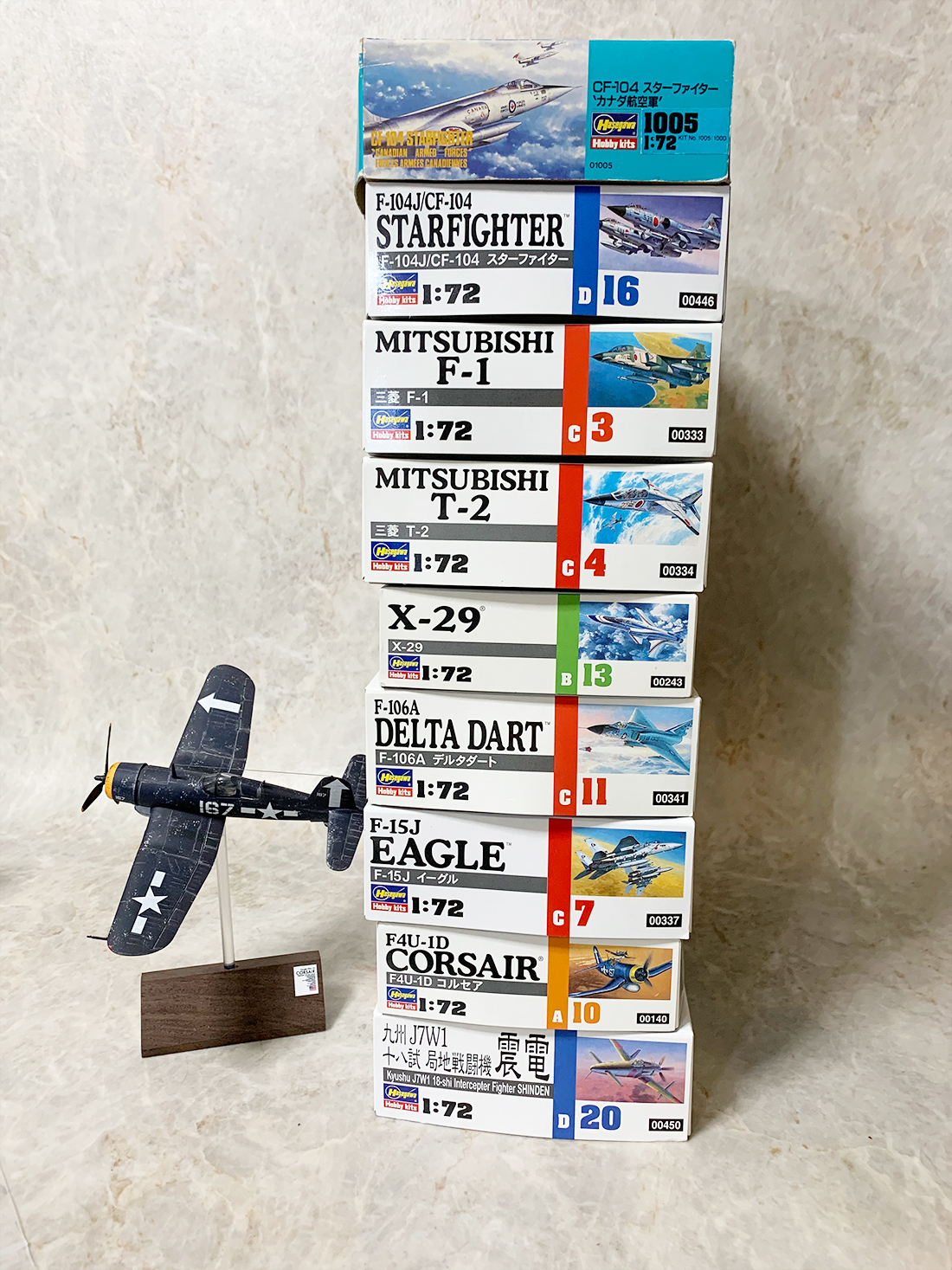 安くてデカくてパーツが少なく美しいハセガワ 1/72 飛行機プラモを物色
