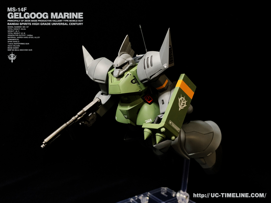HGUC MS-14F ゲルググマリーネ量産機 完成報告。 – UC-TIMELINE