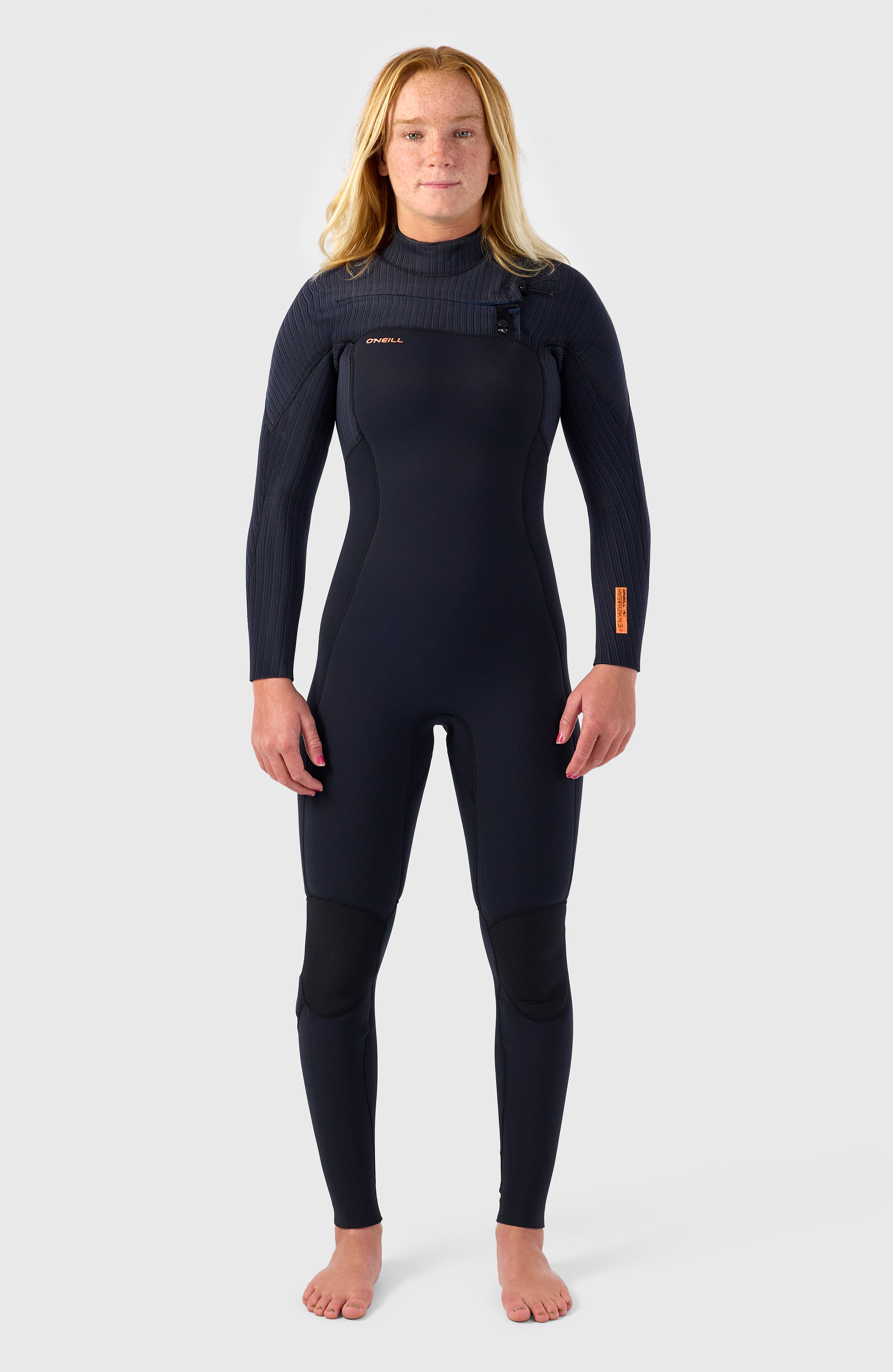 O'Neill Women Hyperfreak 4/3mm Chest Zip Full Wetsuit Women – O