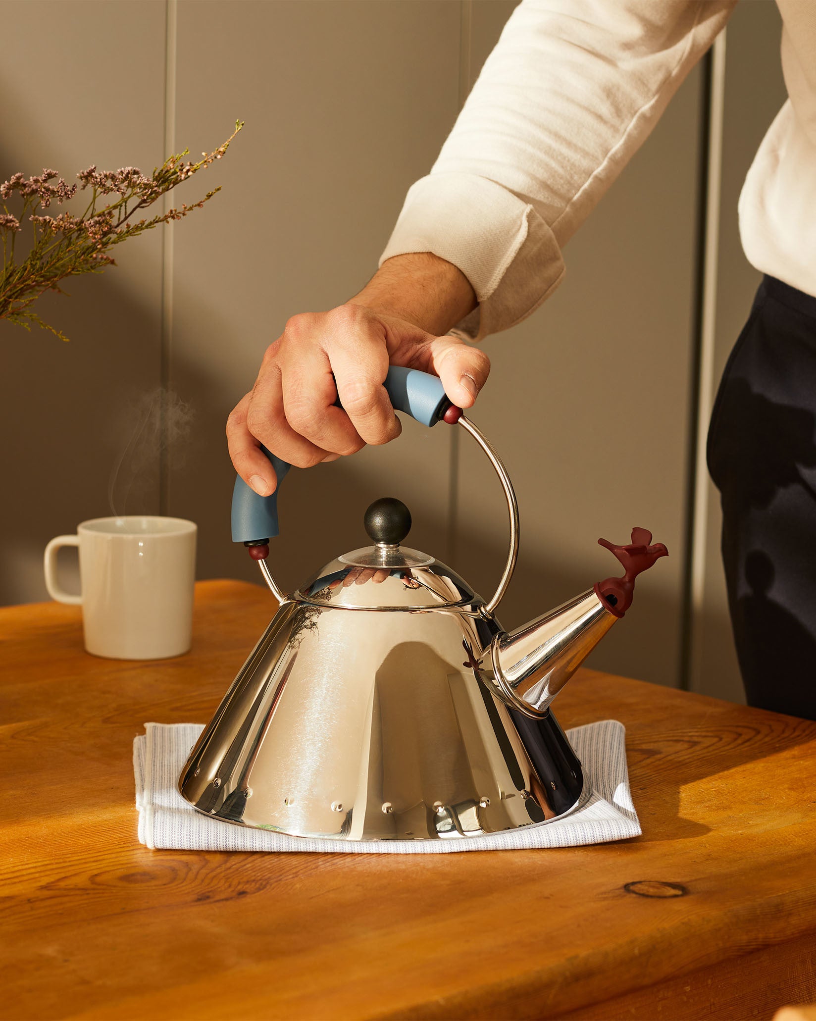 9093 Stainless Steel Kettle Designed by Michael Graves | Alessi