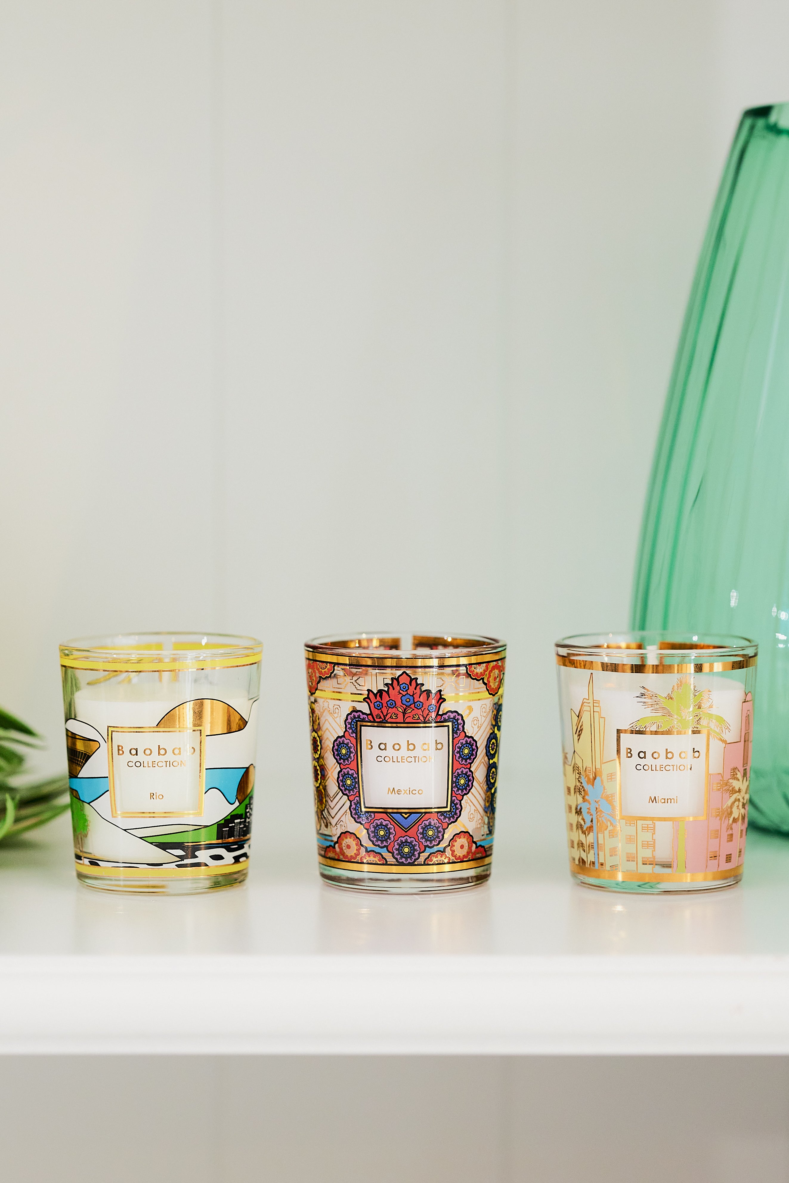 TRIO TRAVEL CANDLES RIO-MEXICO-MIAMI – Baobab Collection
