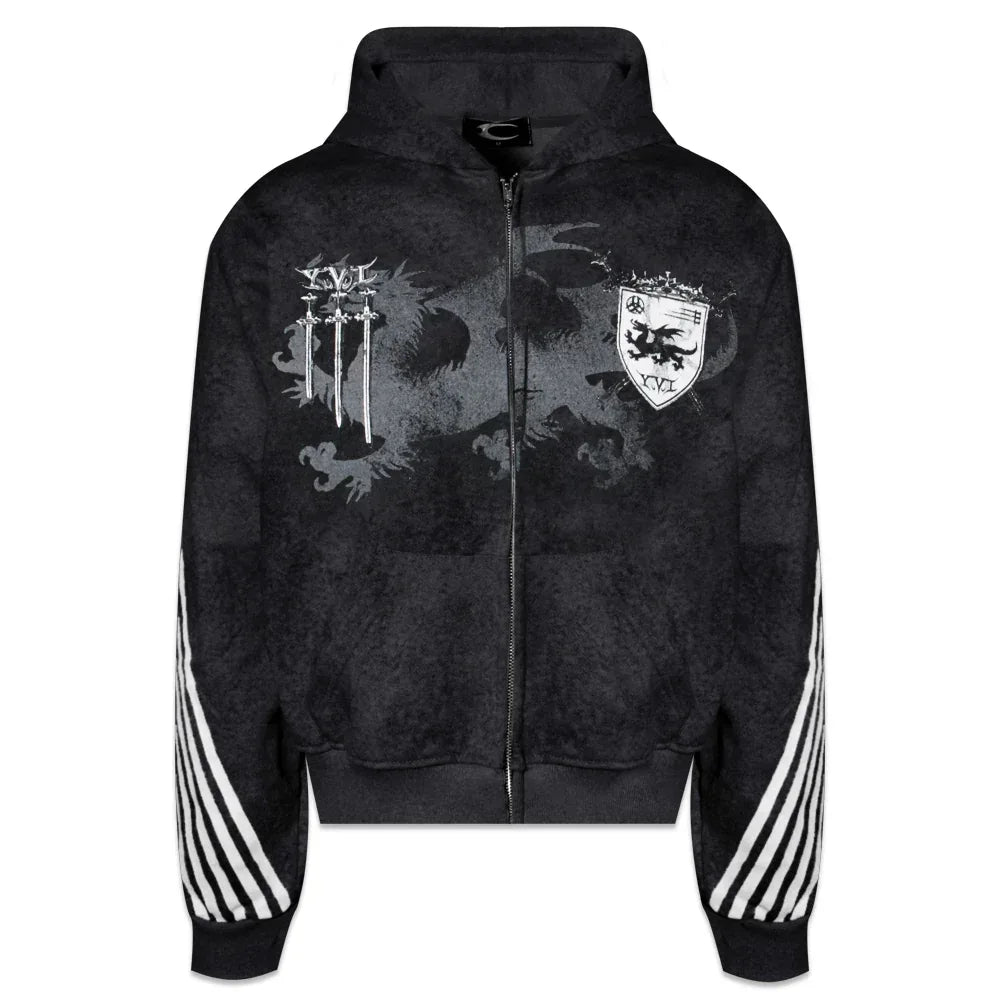 COZY WORLDWIDE Product Page - Royal Knight Club Waxed Hoodie