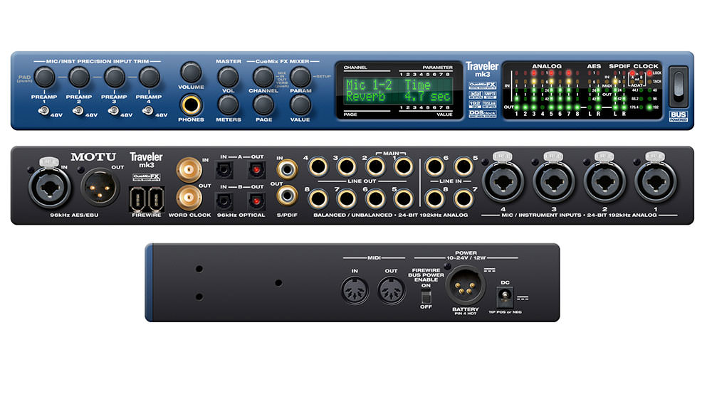 MOTU Traveler-mk3 FireWire System – Videoguys