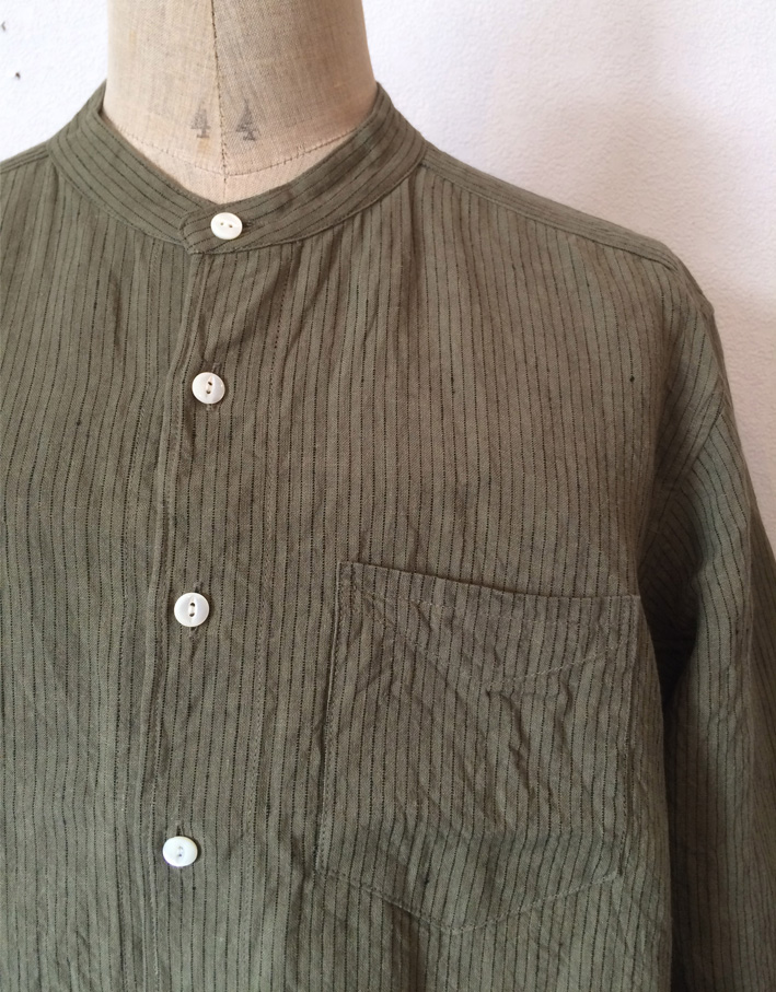 Django Atour / authentic made / DA S/C STRIPELINEN SHIRT