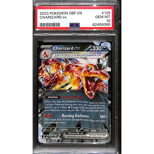 PSA10 - 2023 Pokemon - Charizard Ex 125/197 Obsidian Flames