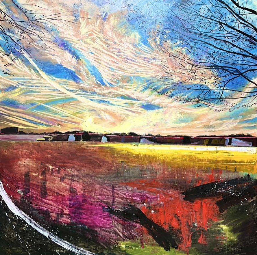 金色の夕焼け(昭和記念公園)Golden sunset (Showa Kinen Park)|深澤