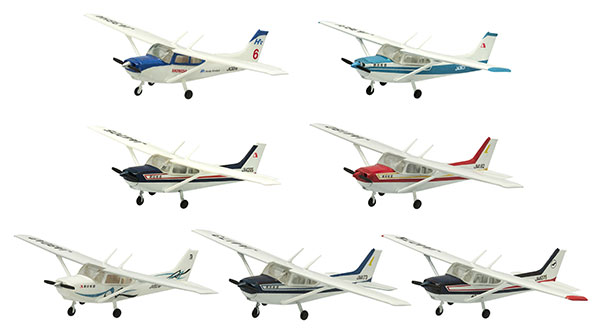 F-TOYS 2017年6月發售: 食玩 1/144 High Spec Mini Vol.1 Cessna 172
