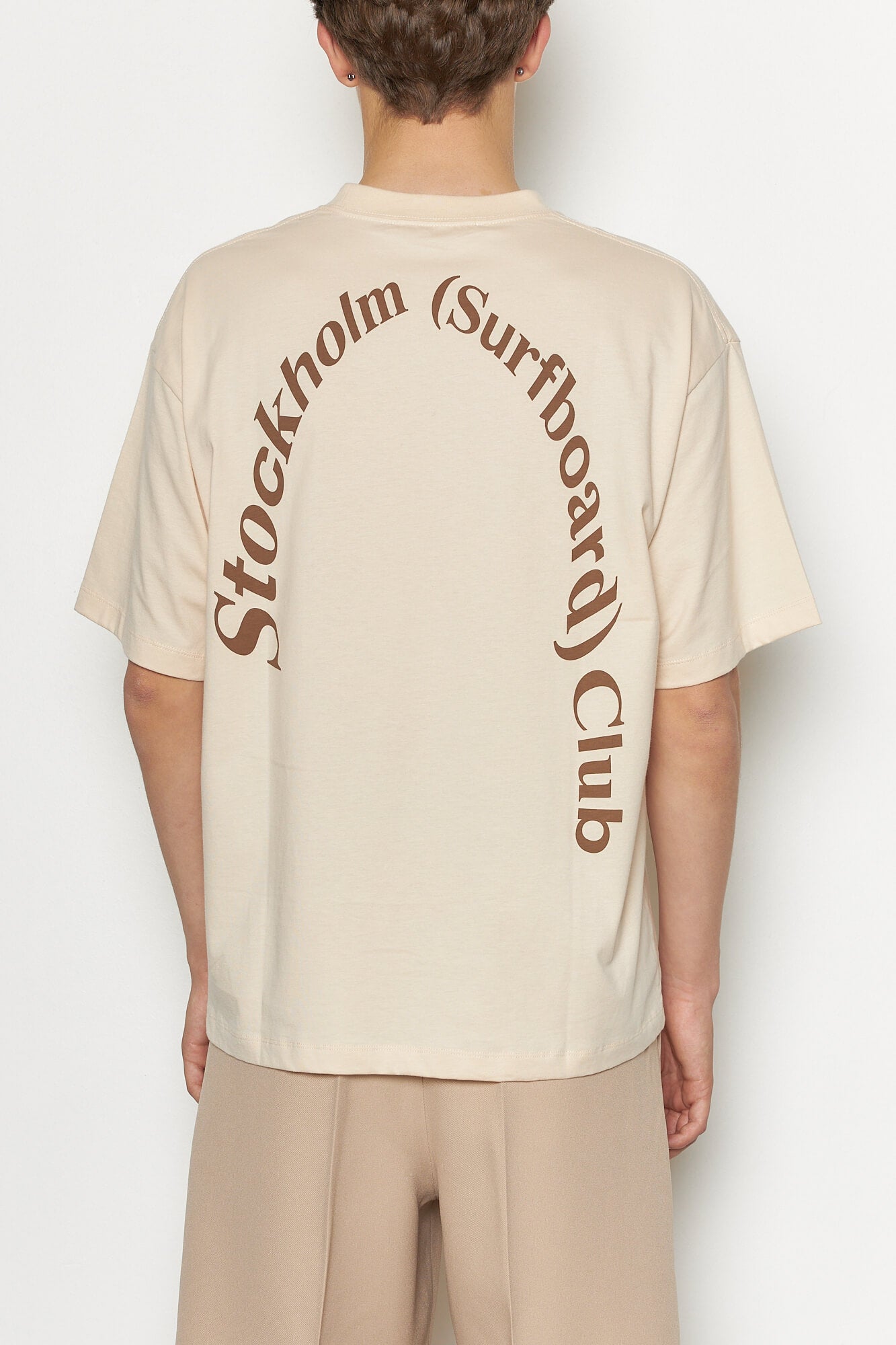 Stockholm Surfboard Club Regular Cream Tee – wasted hour - concept