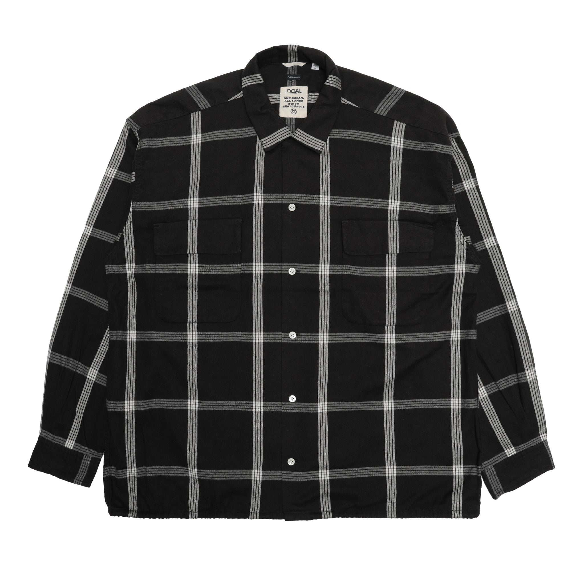 Nanamica-Overshirt-CheckBlack-