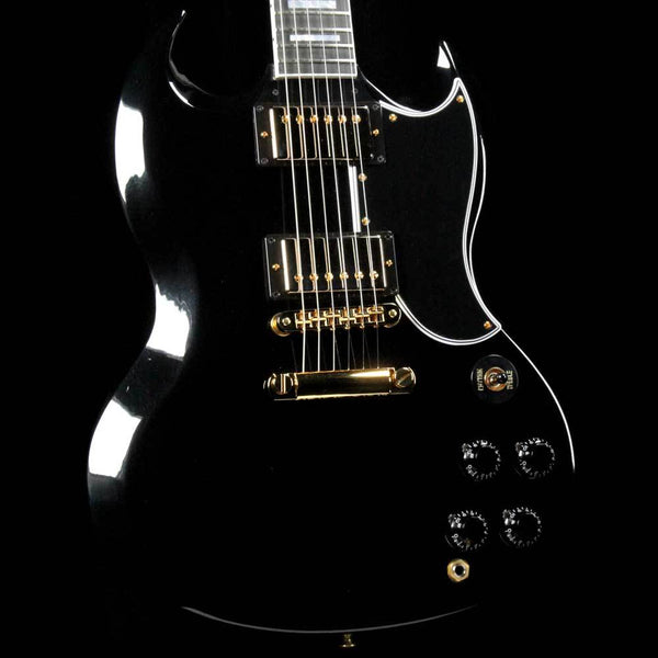 Gibson Custom Shop SG Custom Ebony | The Music Zoo